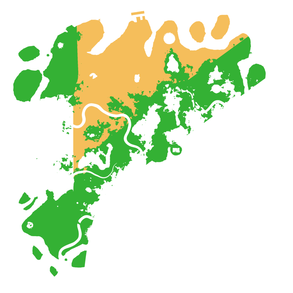 Biome Rust Map: Procedural Map, Size: 4500, Seed: 149967425