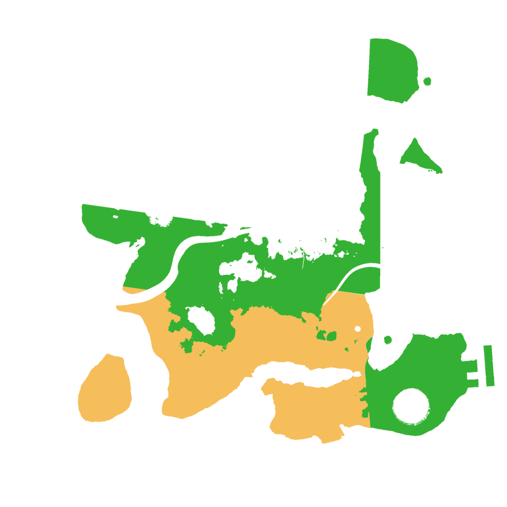 Biome Rust Map: Procedural Map, Size: 2500, Seed: 11998