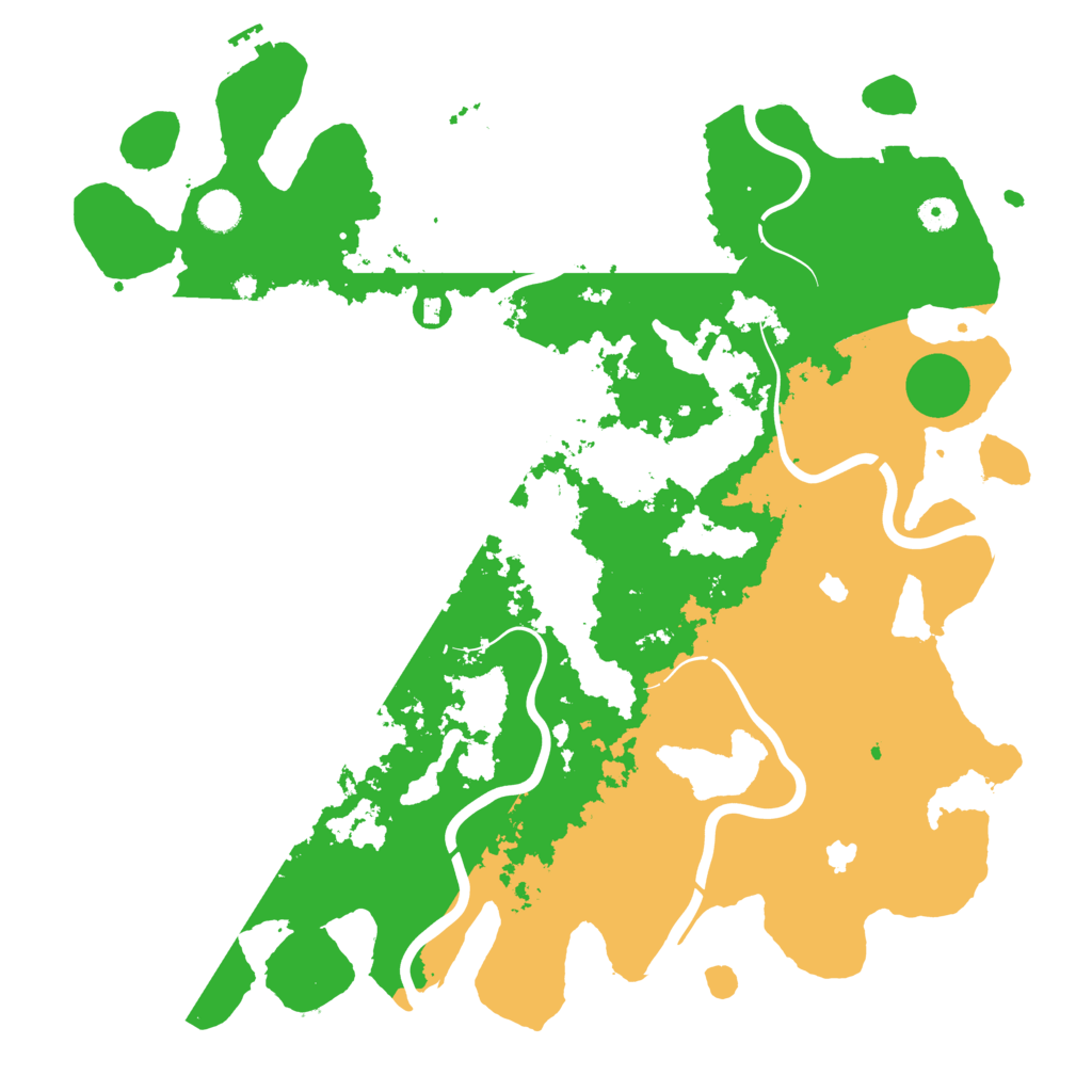 Biome Rust Map: Procedural Map, Size: 4500, Seed: 70337341