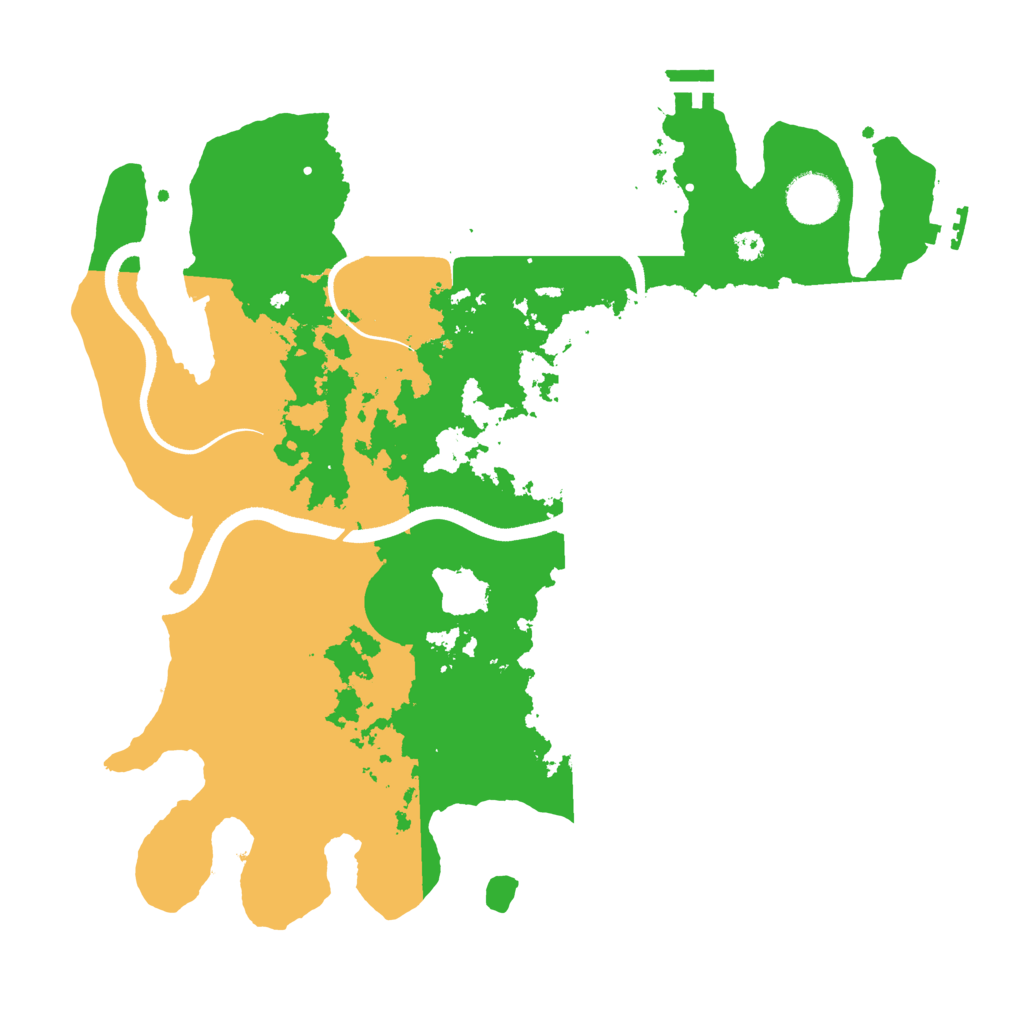 Biome Rust Map: Procedural Map, Size: 3500, Seed: 571338901