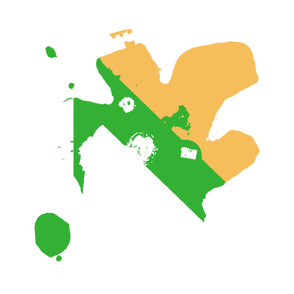 Biome Rust Map: Procedural Map, Size: 2000, Seed: 734576355