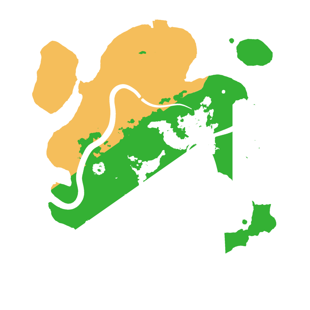 Biome Rust Map: Procedural Map, Size: 2500, Seed: 34232