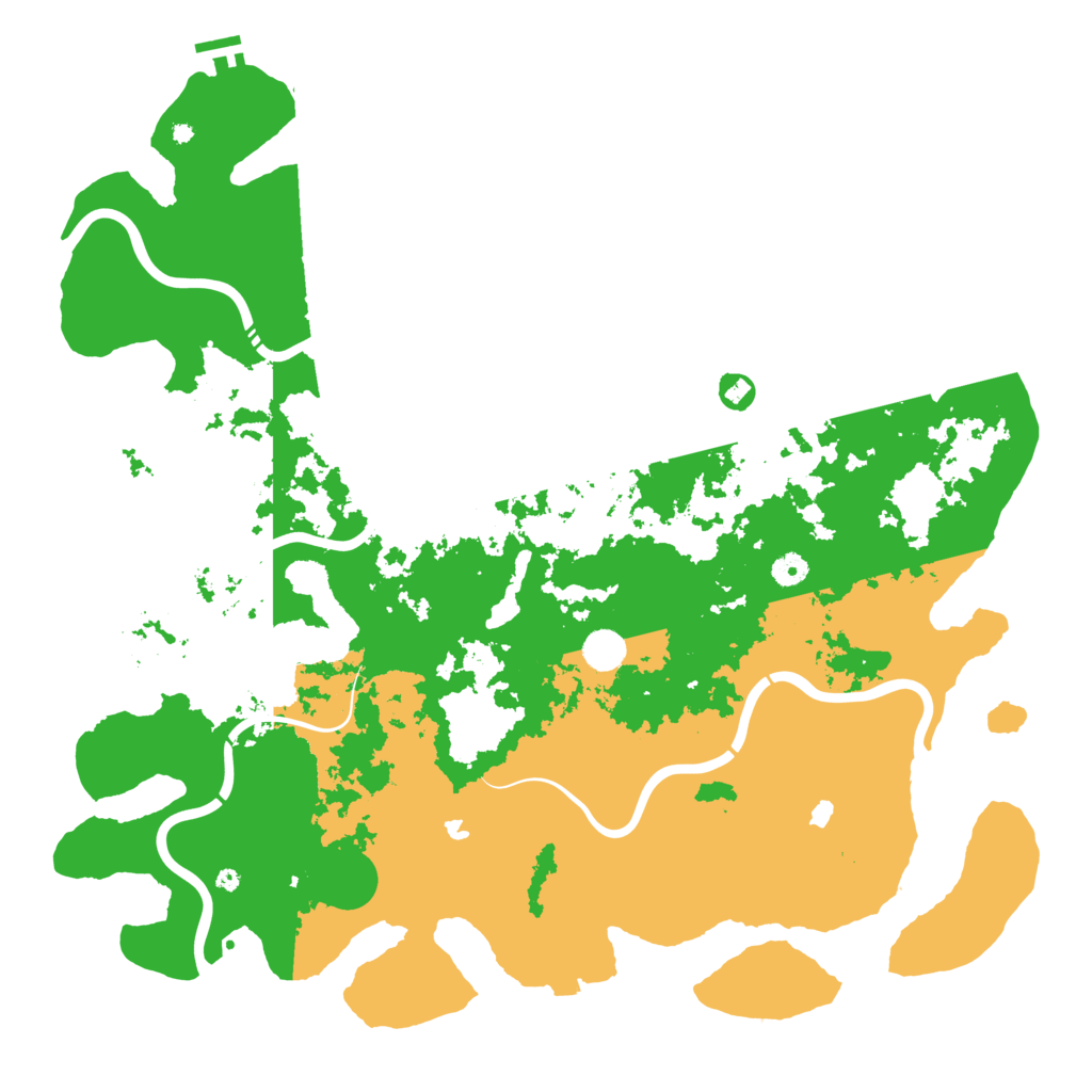 Biome Rust Map: Procedural Map, Size: 4800, Seed: 857068156