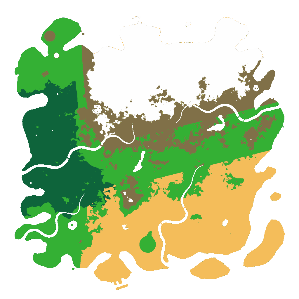 Biome Rust Map: Procedural Map, Size: 4800, Seed: 857068156