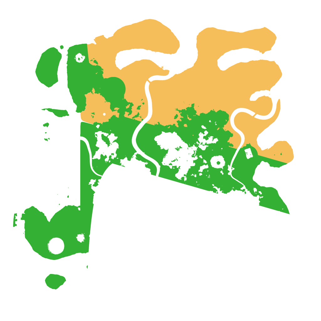 Biome Rust Map: Procedural Map, Size: 3500, Seed: 442092