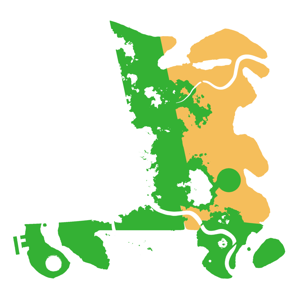 Biome Rust Map: Procedural Map, Size: 3400, Seed: 78869