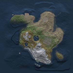 Thumbnail Rust Map: Procedural Map, Size: 2000, Seed: 662076507, 5 Monuments