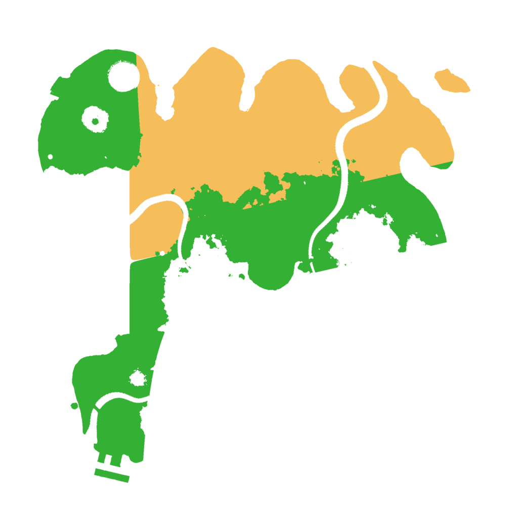 Biome Rust Map: Procedural Map, Size: 3000, Seed: 21520