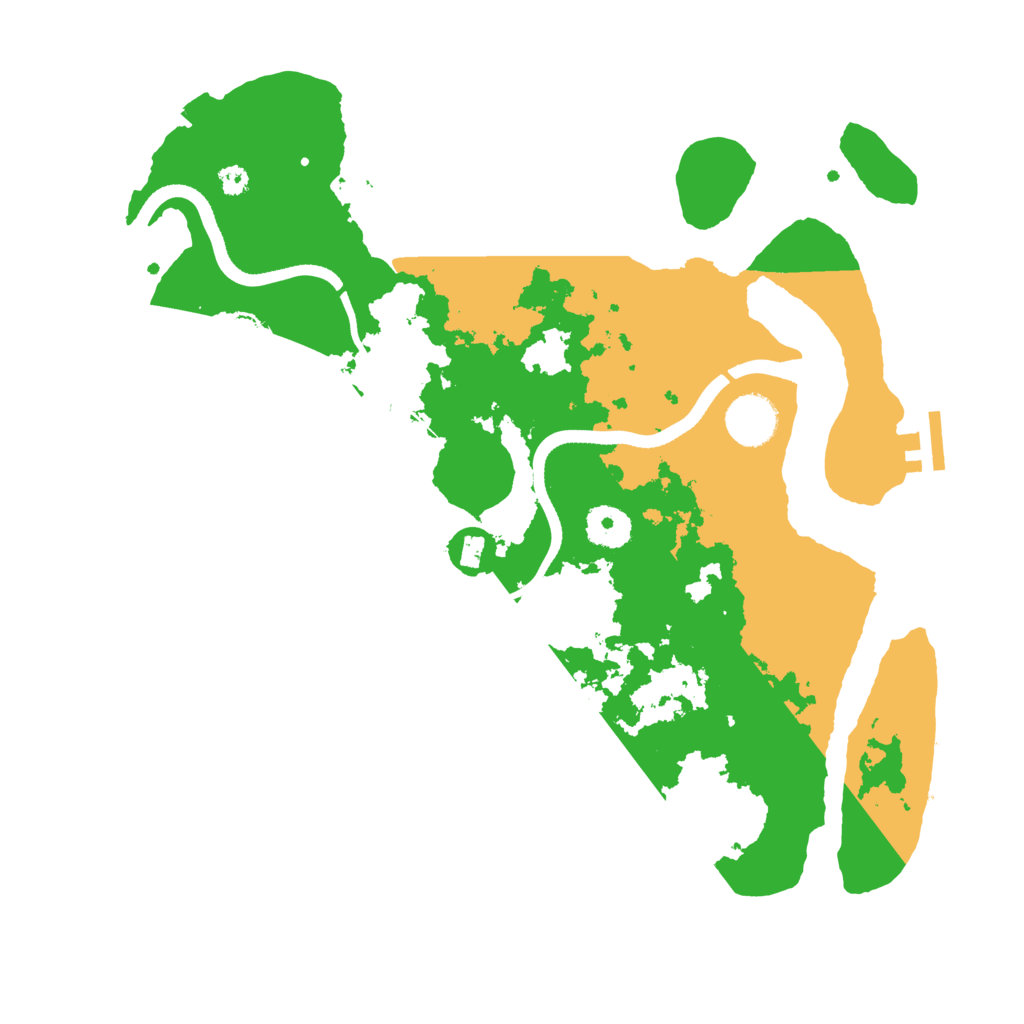 Biome Rust Map: Procedural Map, Size: 3500, Seed: 451726498