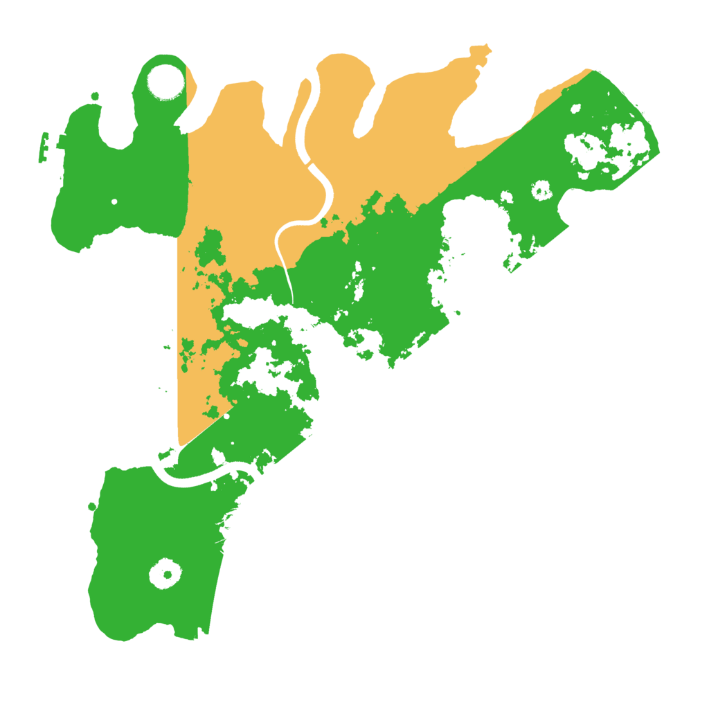Biome Rust Map: Procedural Map, Size: 3500, Seed: 138304