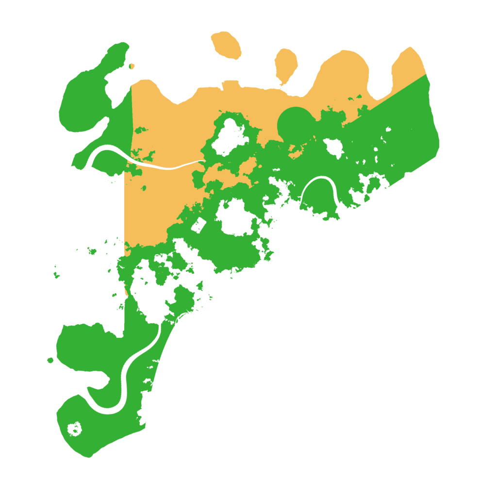 Biome Rust Map: Procedural Map, Size: 3500, Seed: 1461087136