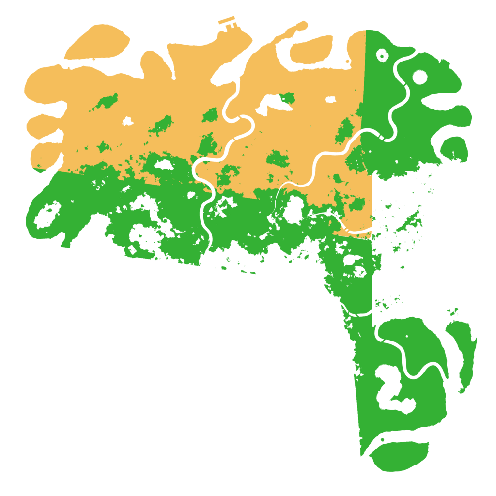 Biome Rust Map: Procedural Map, Size: 6000, Seed: 1180949382