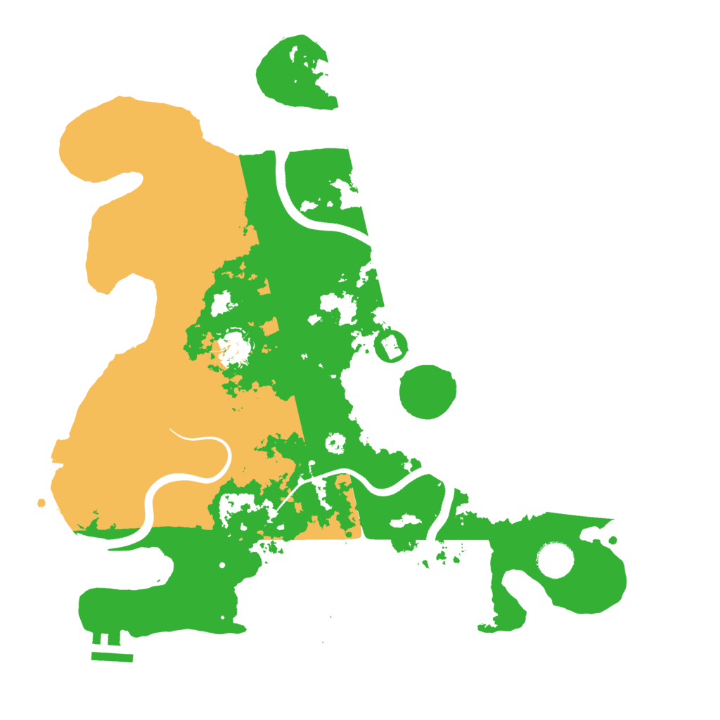 Biome Rust Map: Procedural Map, Size: 3500, Seed: 847291635