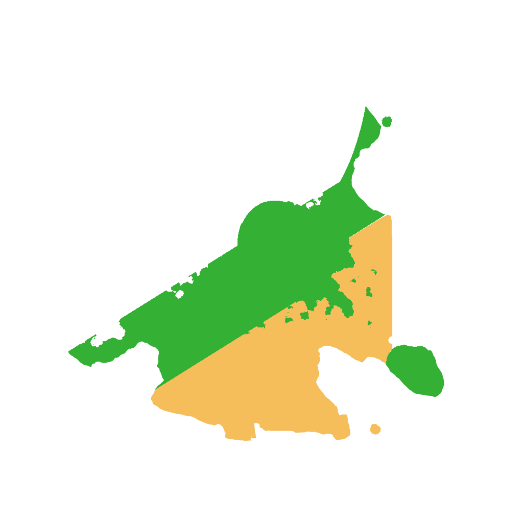 Biome Rust Map: Procedural Map, Size: 2000, Seed: 851717897