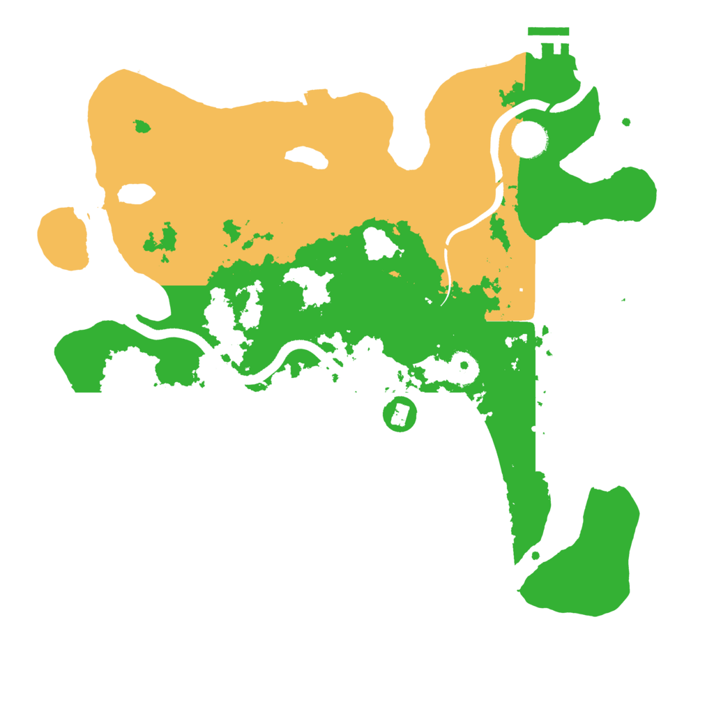 Biome Rust Map: Procedural Map, Size: 3500, Seed: 807128