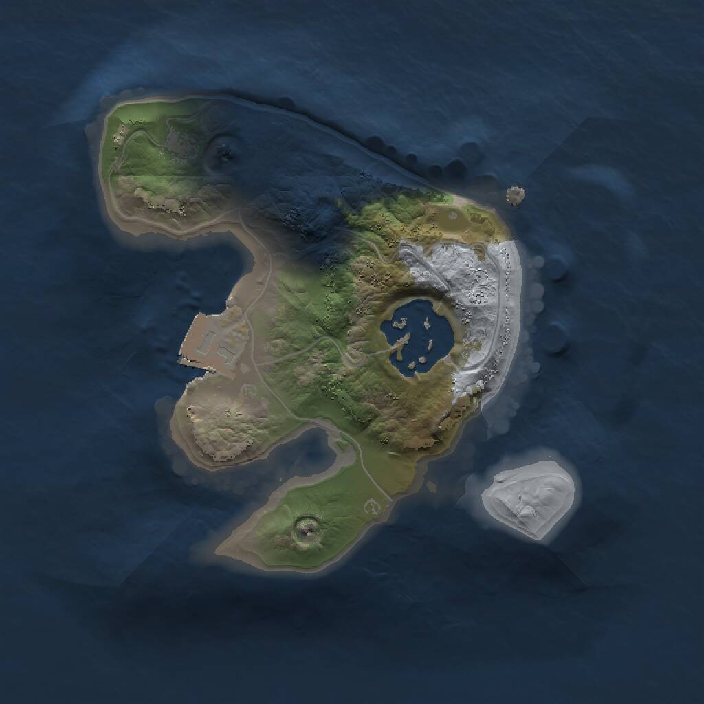 Rust Map: Procedural Map, Size: 1500, Seed: 666544, 2 Monuments