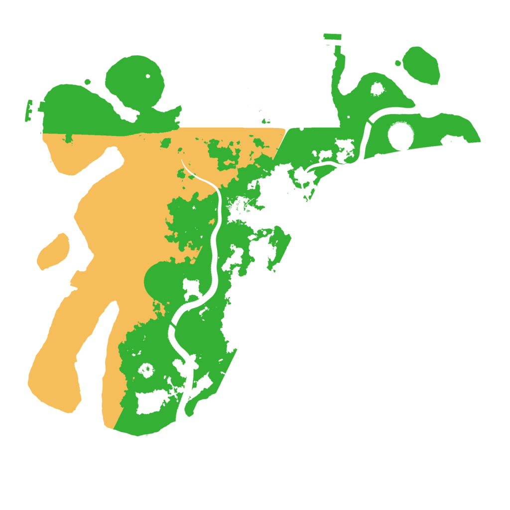 Biome Rust Map: Procedural Map, Size: 3500, Seed: 2030519493