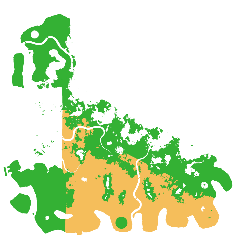 Biome Rust Map: Procedural Map, Size: 5500, Seed: 1564