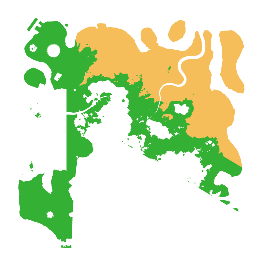 Biome Rust Map: Procedural Map, Size: 3600, Seed: 1241586524