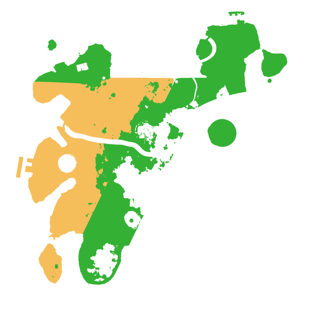 Biome Rust Map: Procedural Map, Size: 3000, Seed: 13151