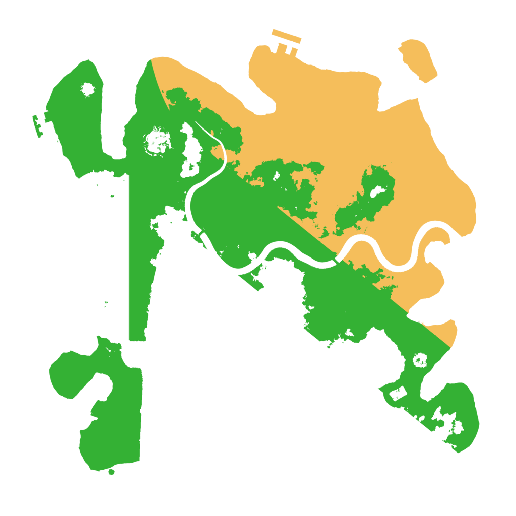 Biome Rust Map: Procedural Map, Size: 3500, Seed: 1342231425