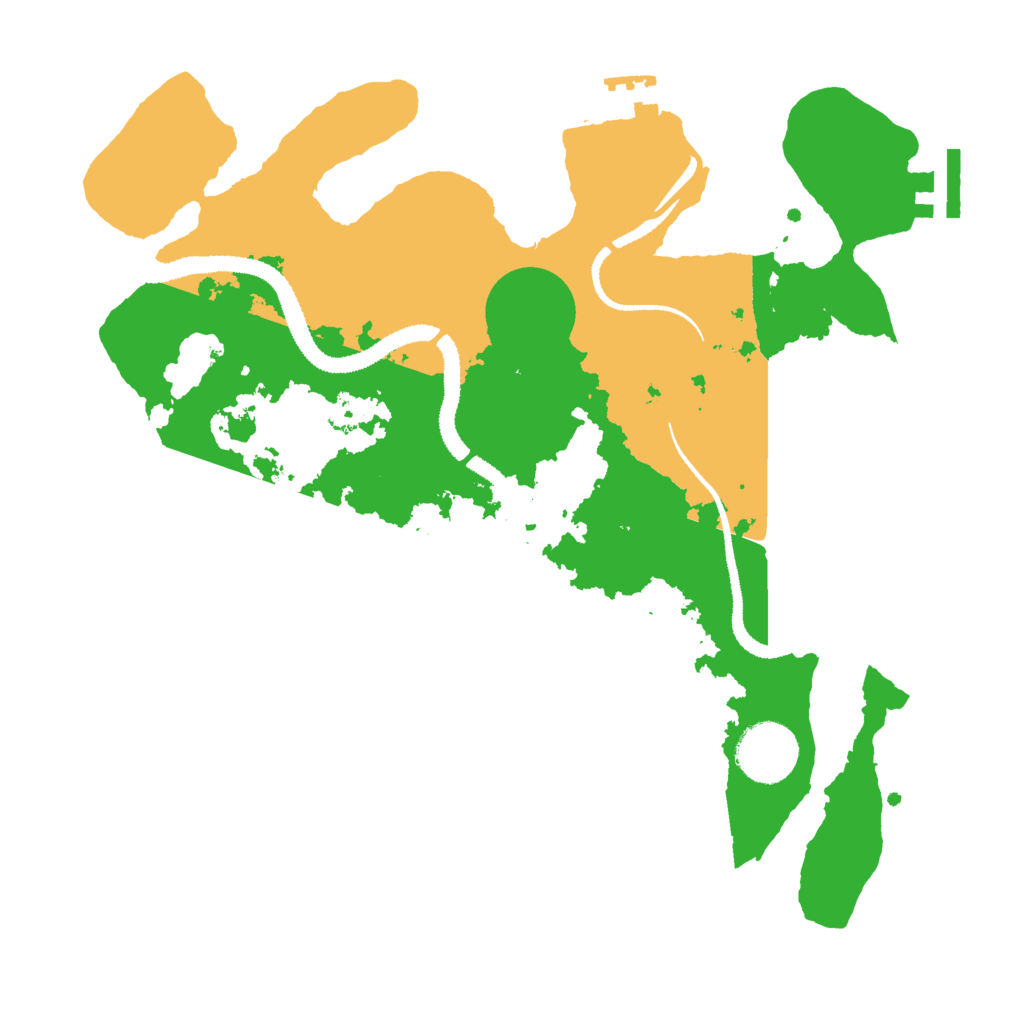 Biome Rust Map: Procedural Map, Size: 3000, Seed: 541528260