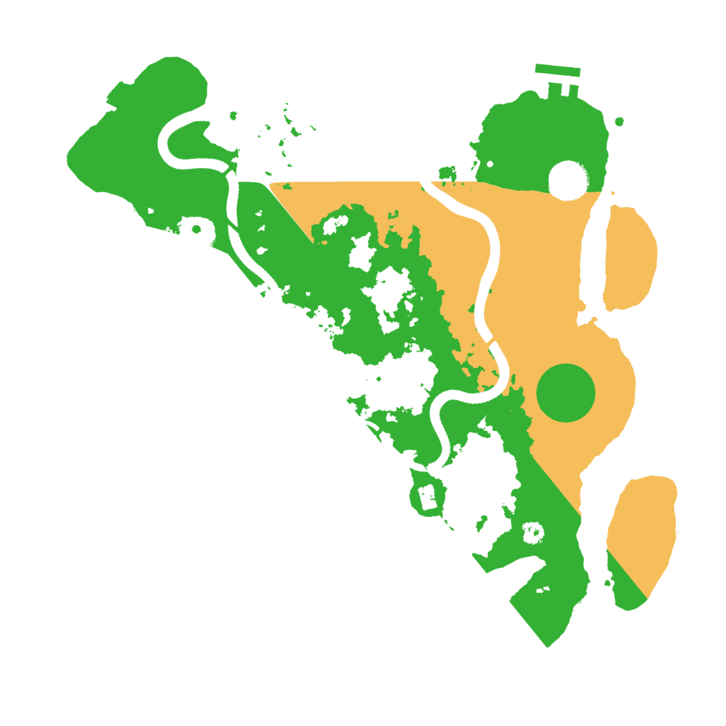 Biome Rust Map: Procedural Map, Size: 3264, Seed: 481997
