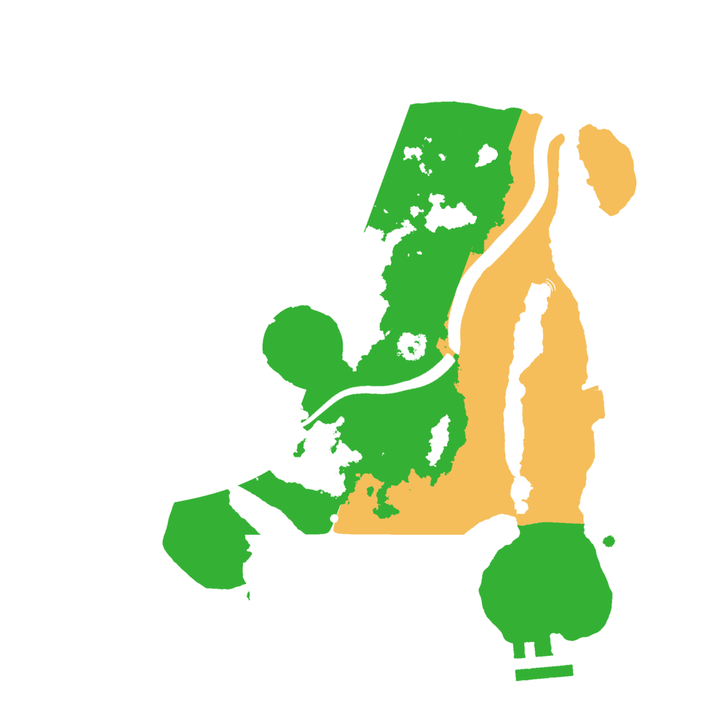 Biome Rust Map: Procedural Map, Size: 2500, Seed: 1341048252