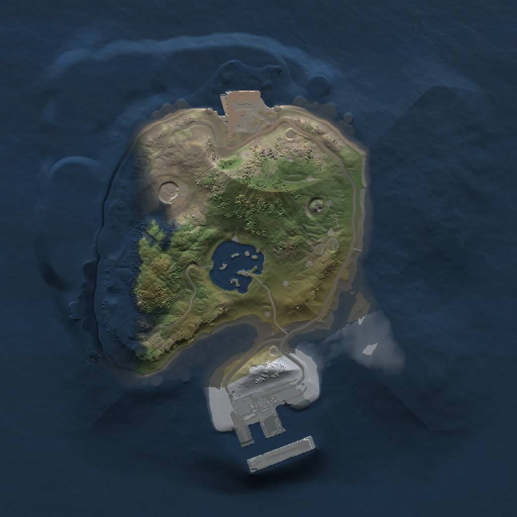 Rust Map: Procedural Map, Size: 1505, Seed: 481981, 4 Monuments