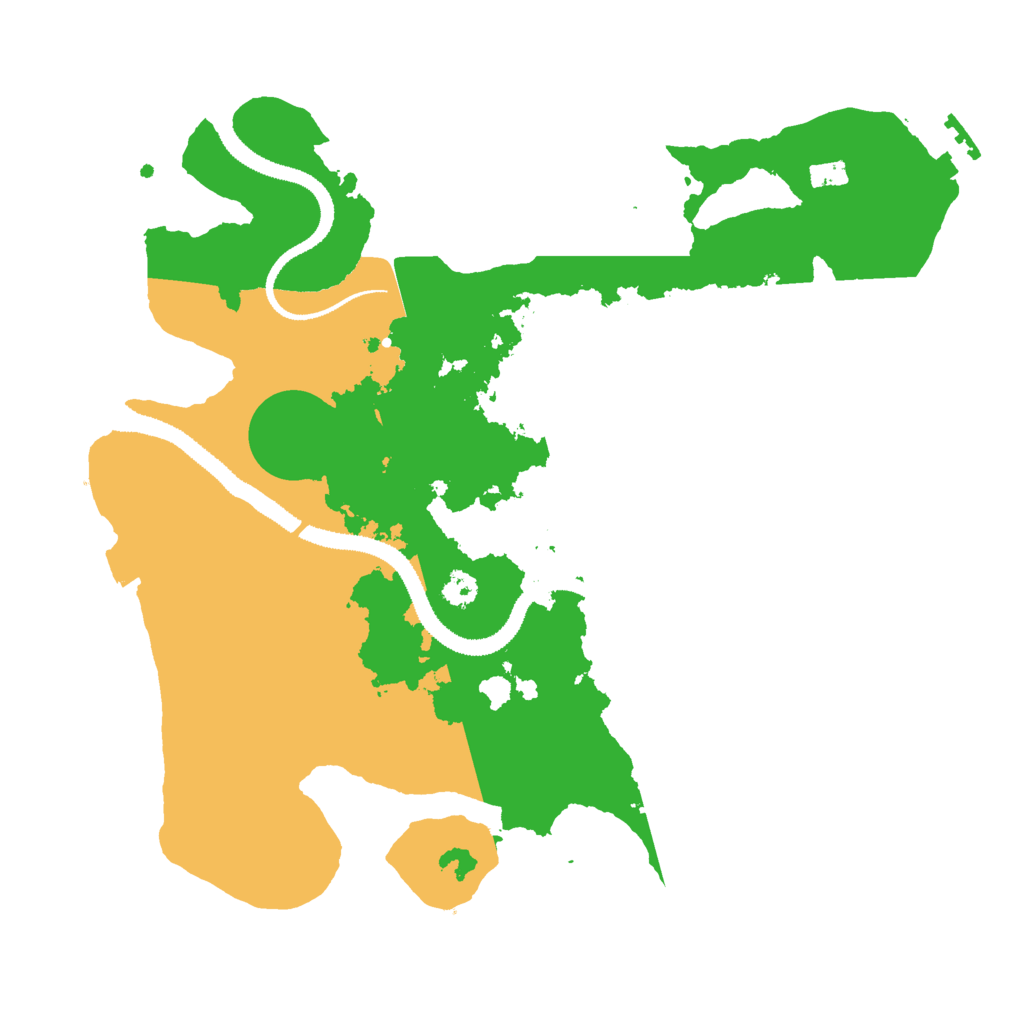 Biome Rust Map: Procedural Map, Size: 3000, Seed: 66847