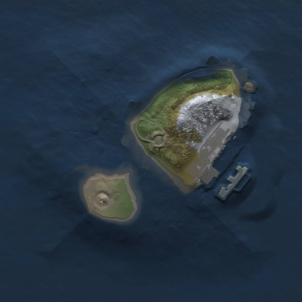 Rust Map: Procedural Map, Size: 1200, Seed: 1610403071, 2 Monuments