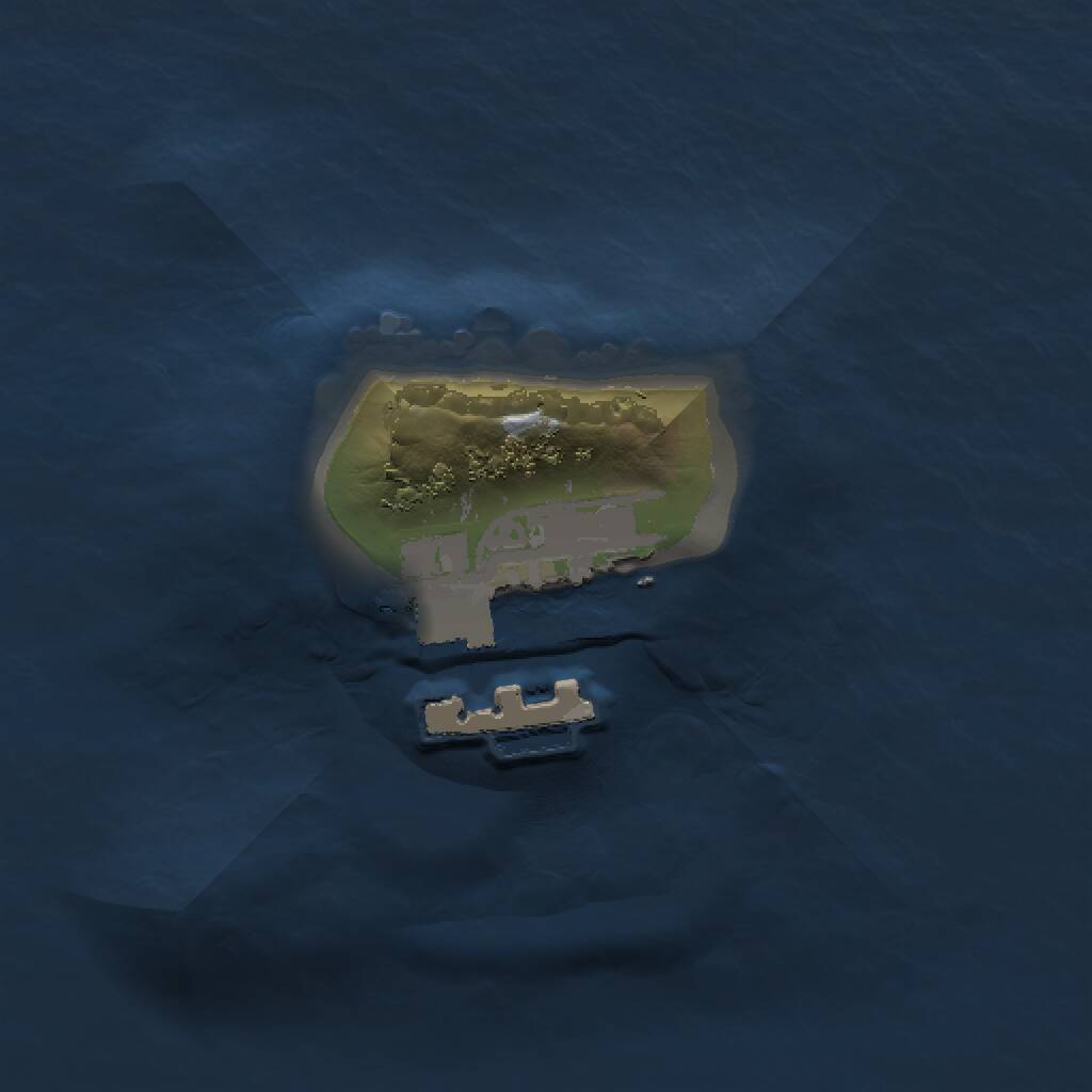 Rust Map: Procedural Map, Size: 1000, Seed: 1571024392, 2 Monuments