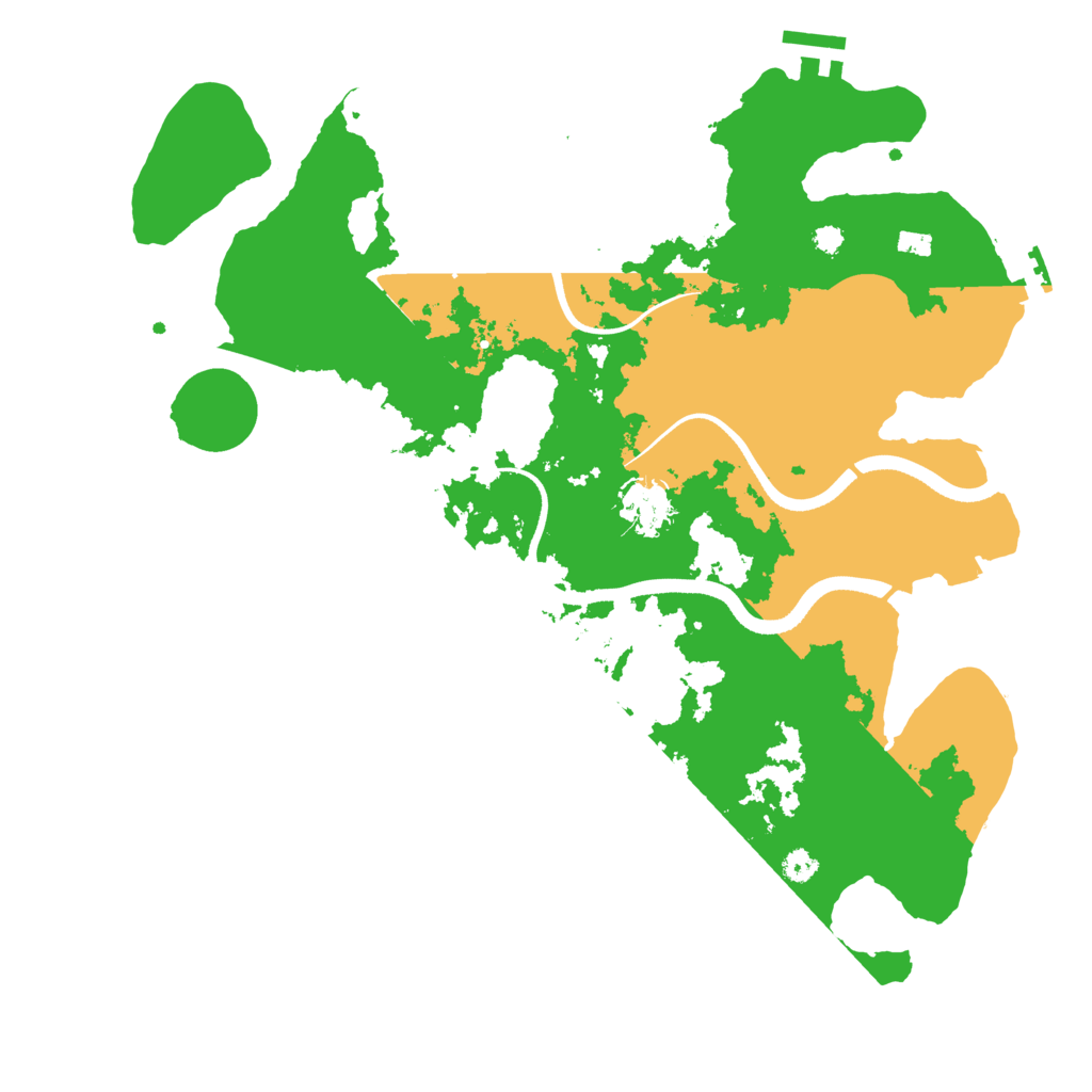 Biome Rust Map: Procedural Map, Size: 3500, Seed: 85714145