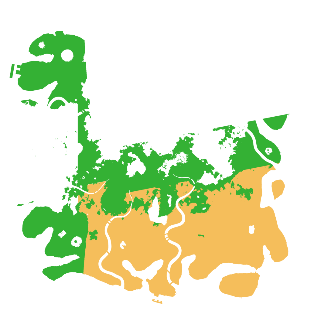 Biome Rust Map: Procedural Map, Size: 4500, Seed: 2016044241