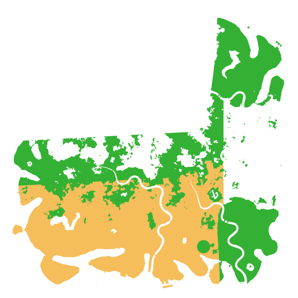 Biome Rust Map: Procedural Map, Size: 6000, Seed: 1214490233