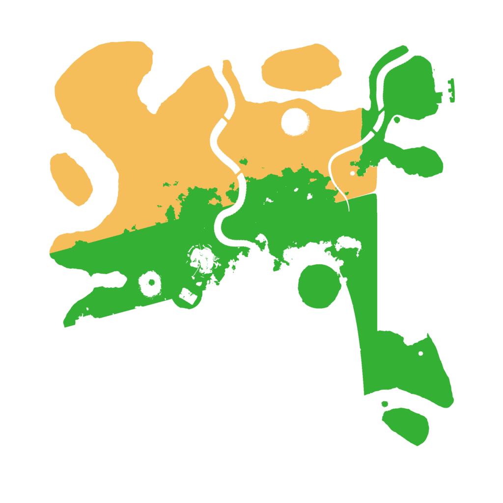 Biome Rust Map: Procedural Map, Size: 3200, Seed: 88888777
