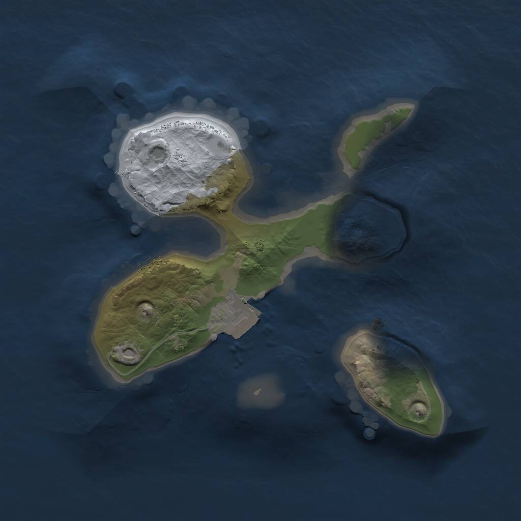 Rust Map: Procedural Map, Size: 1650, Seed: 1393359090, 1 Monuments