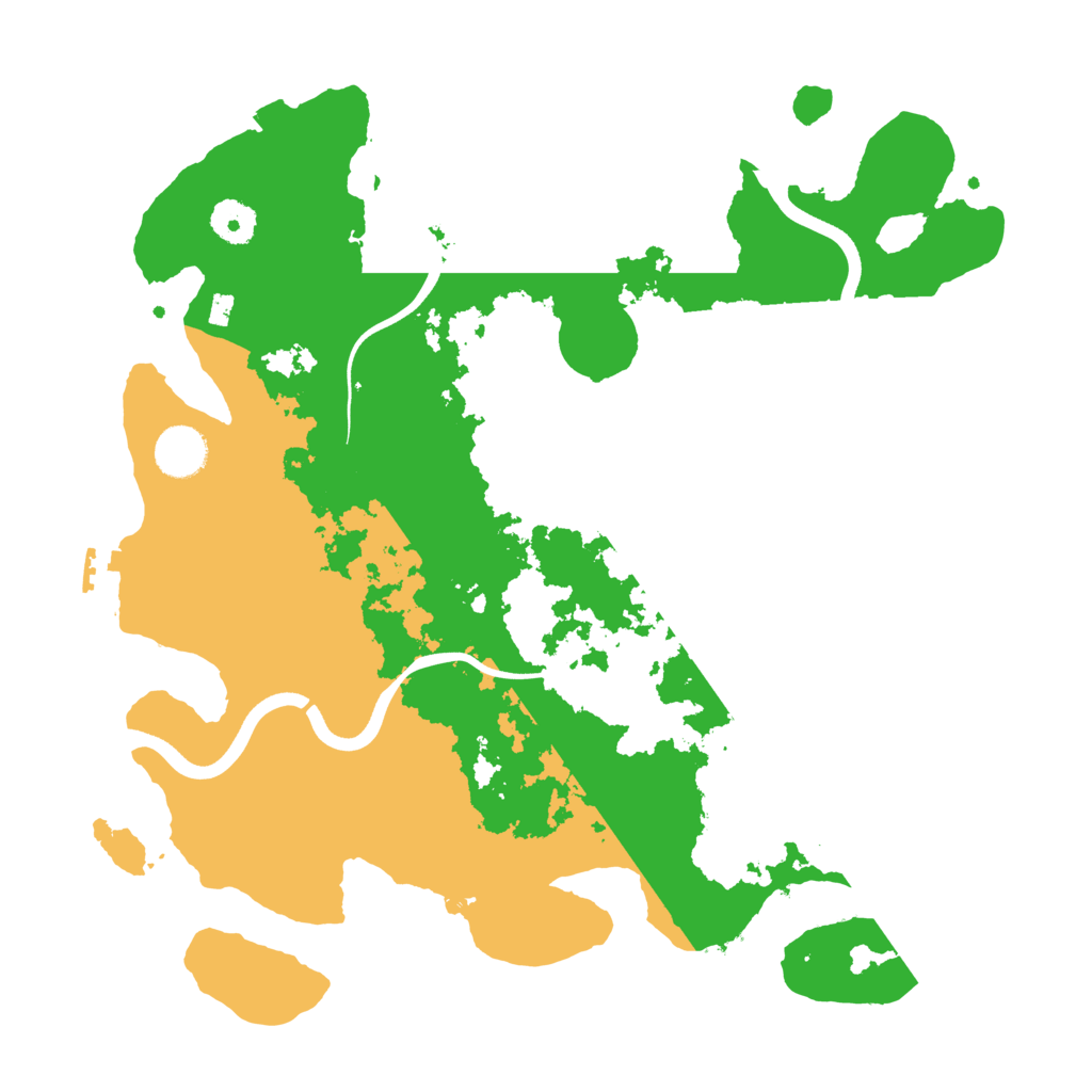 Biome Rust Map: Procedural Map, Size: 3700, Seed: 561459540