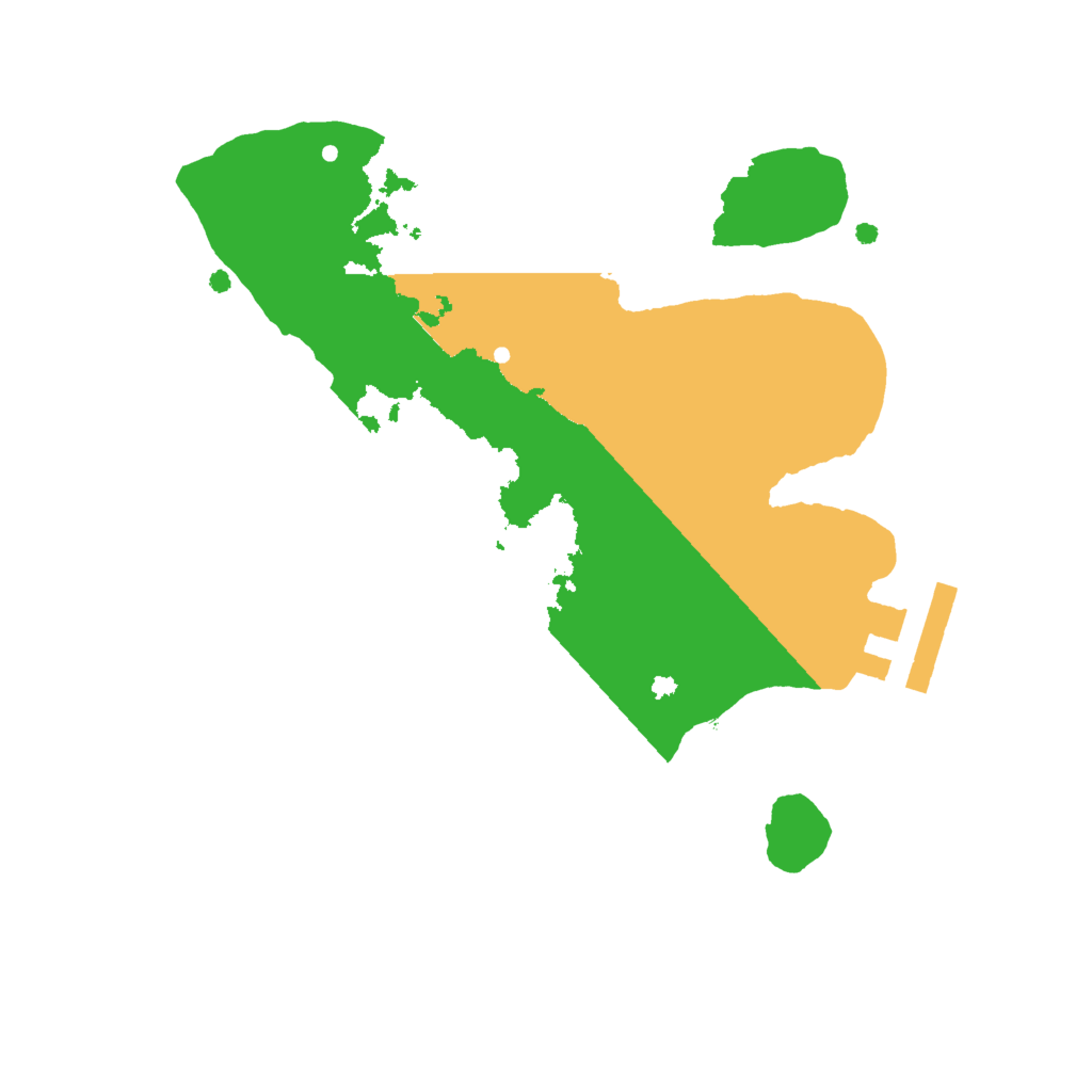 Biome Rust Map: Procedural Map, Size: 2000, Seed: 7101998