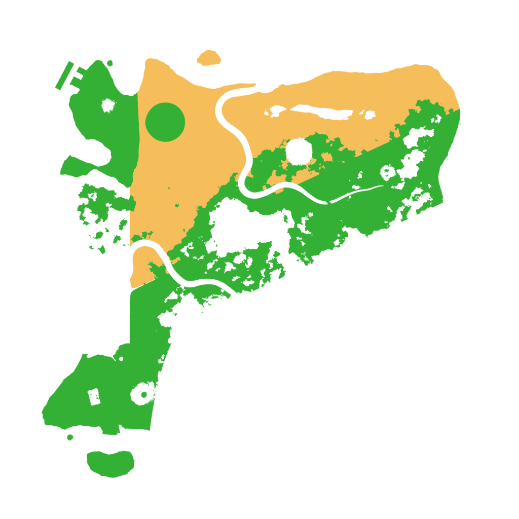 Biome Rust Map: Procedural Map, Size: 3500, Seed: 717312879