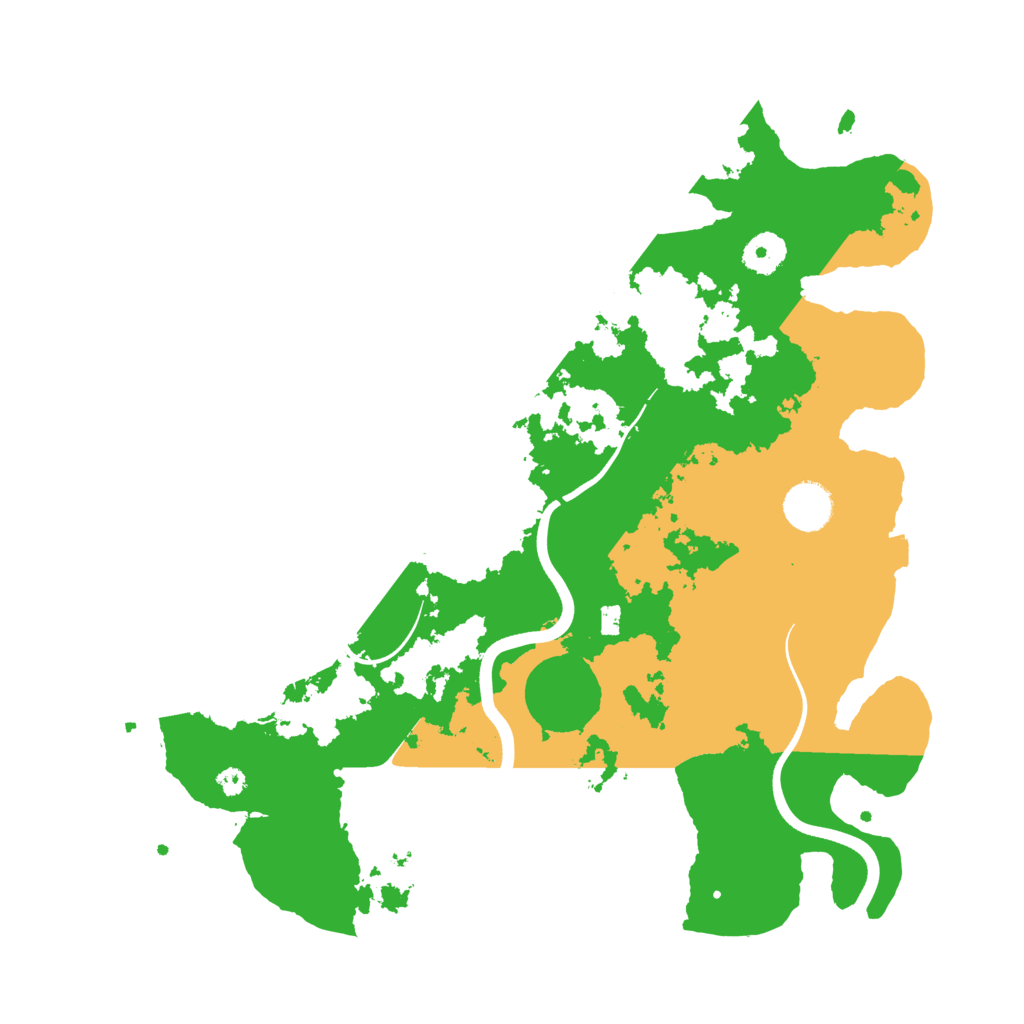 Biome Rust Map: Procedural Map, Size: 3700, Seed: 77743339