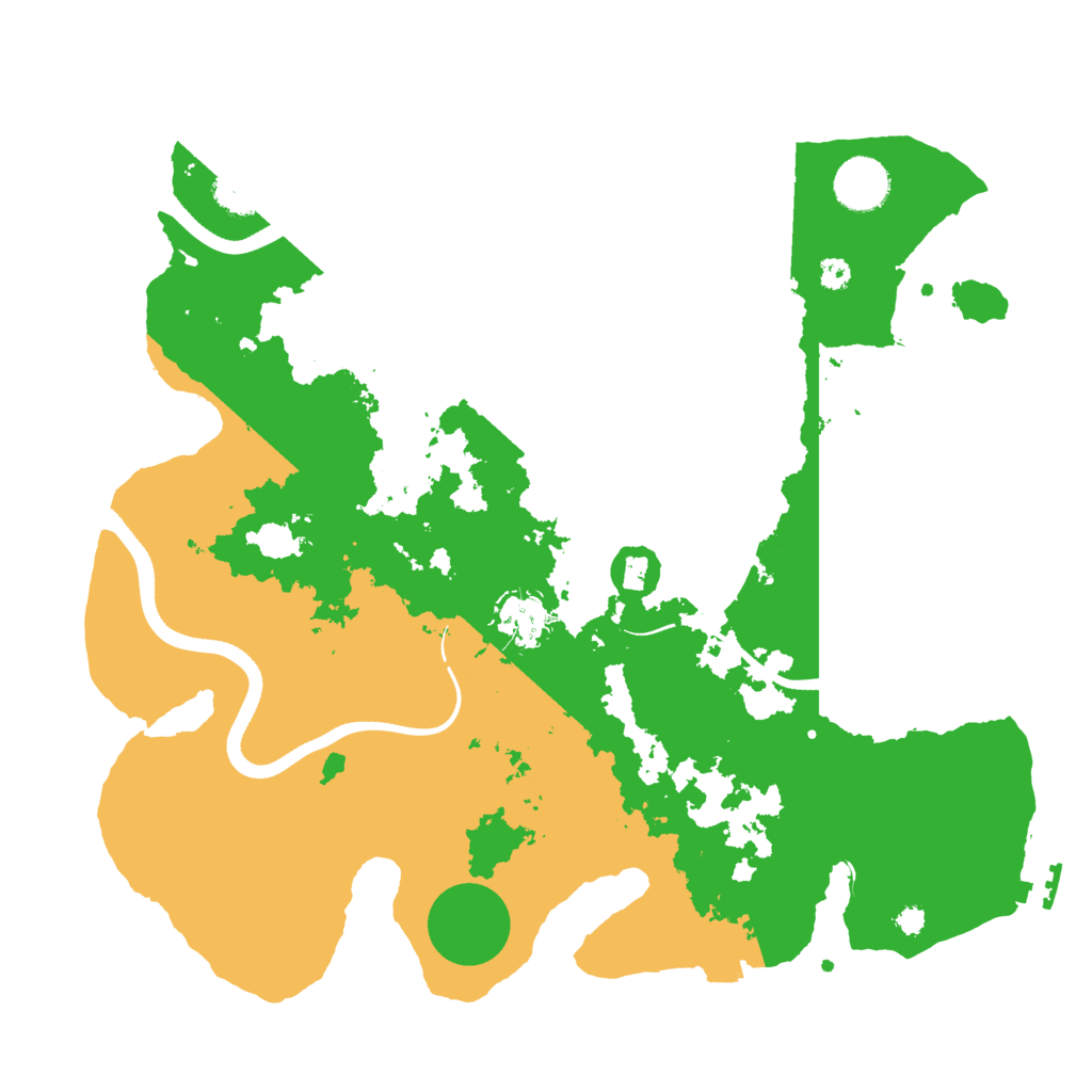 Biome Rust Map: Procedural Map, Size: 3500, Seed: 357354448