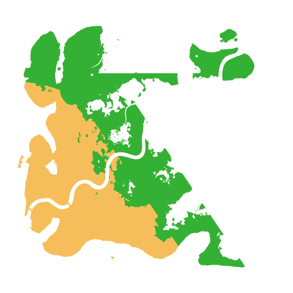 Biome Rust Map: Procedural Map, Size: 3500, Seed: 2100174507