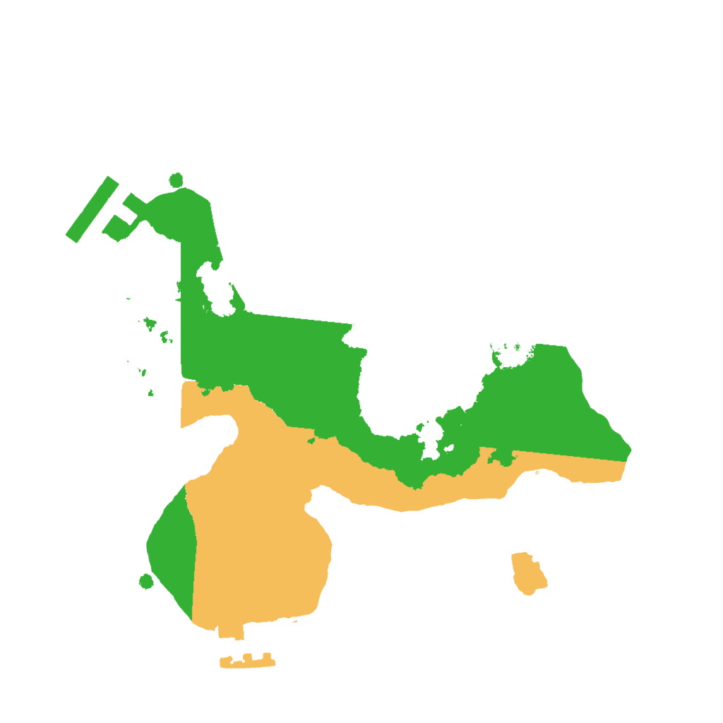 Biome Rust Map: Procedural Map, Size: 2000, Seed: 727122139