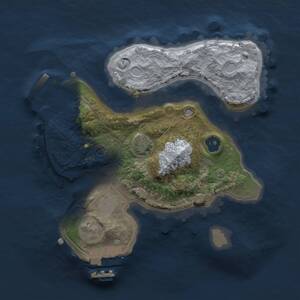 Thumbnail Rust Map: Procedural Map, Size: 2000, Seed: 727122139, 5 Monuments