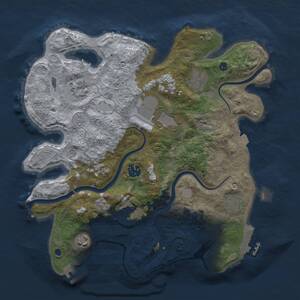 Thumbnail Rust Map: Procedural Map, Size: 3500, Seed: 159753, 14 Monuments