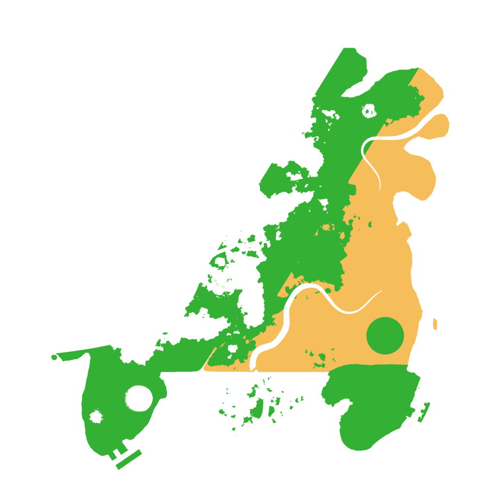 Biome Rust Map: Procedural Map, Size: 3500, Seed: 159753