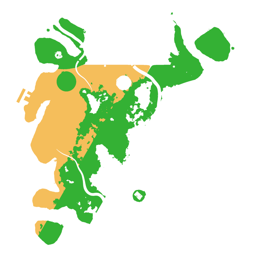Biome Rust Map: Procedural Map, Size: 3500, Seed: 1787129220