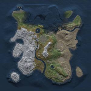 Thumbnail Rust Map: Procedural Map, Size: 2800, Seed: 298246115, 8 Monuments