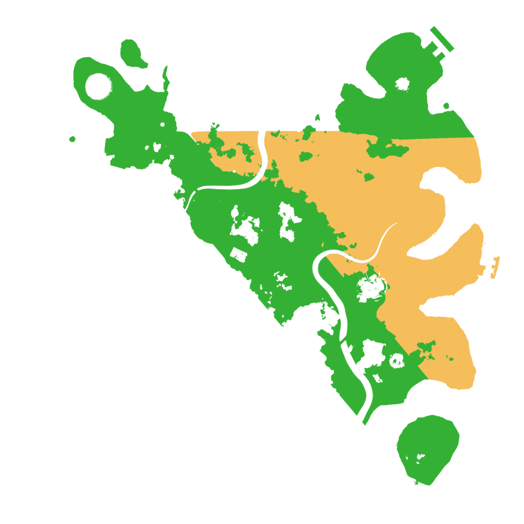 Biome Rust Map: Procedural Map, Size: 3500, Seed: 18472